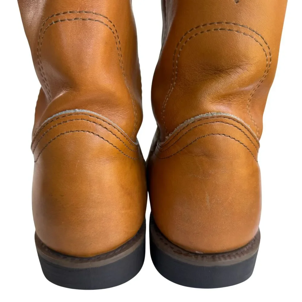 Durango Comfort Core Men 9 -9.5 Tan Leather Western Work Boot Oil Slip Resistant